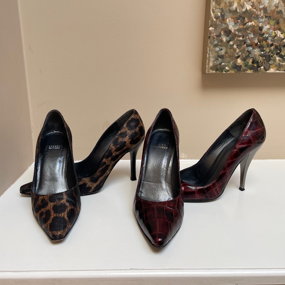 Two Pairs of Stuart Weitzman heels